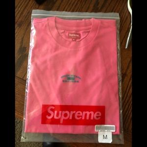 Supreme SS2021 SS Bright pink T-shirt size M